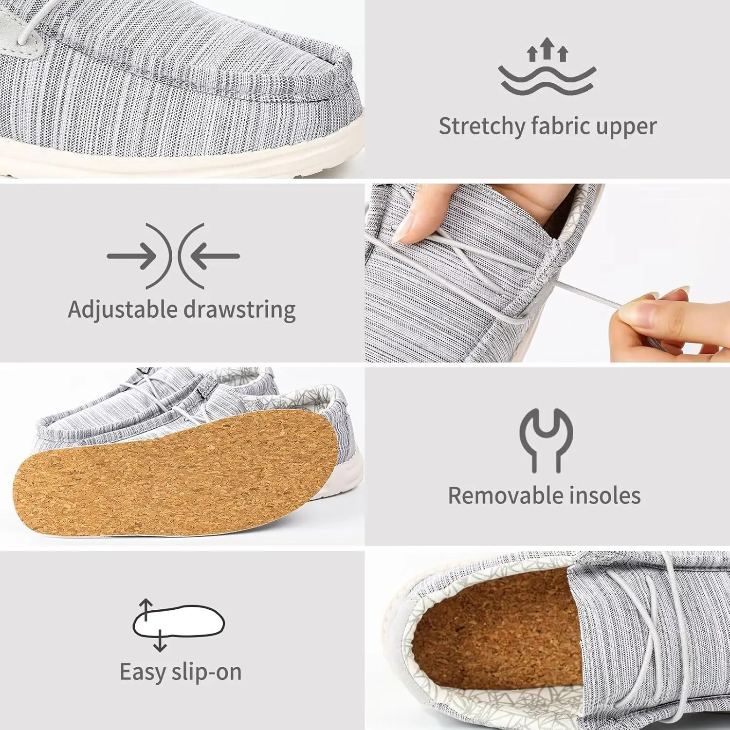 Boys & Girls Slip-on Casual Loafer Kids Canvas Sneakers Toddler Walking Shoes Comfortable & Lightweight (Toddler/Little Kid)
