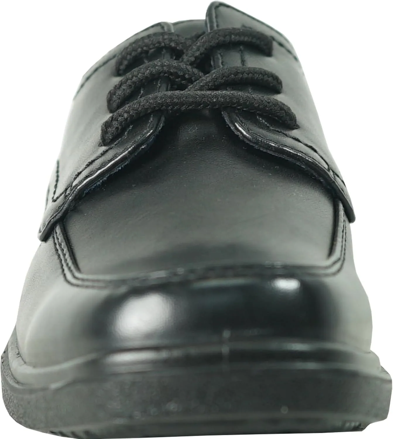 bravo! Boy Classic Slip-on Loafer and Lace-up Oxford William Kid Dress Shoe School Uniform with Removable Insole and Square Toe Black Brown Black Patent