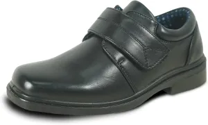 bravo! Boy Classic Slip-on Loafer and Lace-up Oxford William Kid Dress Shoe School Uniform with Removable Insole and Square Toe Black Brown Black Patent