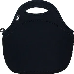 BUILT Gourmet Getaway Soft Neoprene Lunch Tote Bag Lightweight, Insulated and Reusable, One Size, Black