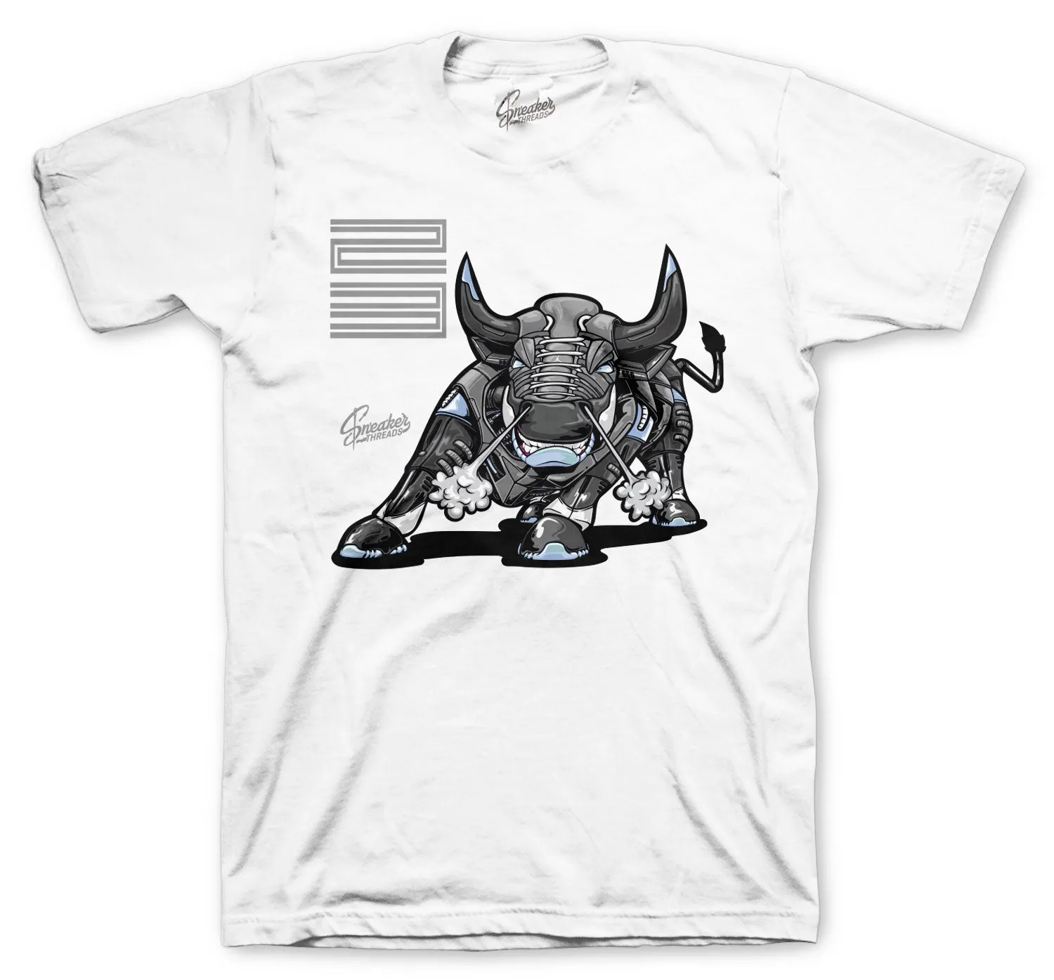 Bull T-Shirt - Retro 11 Cool Grey