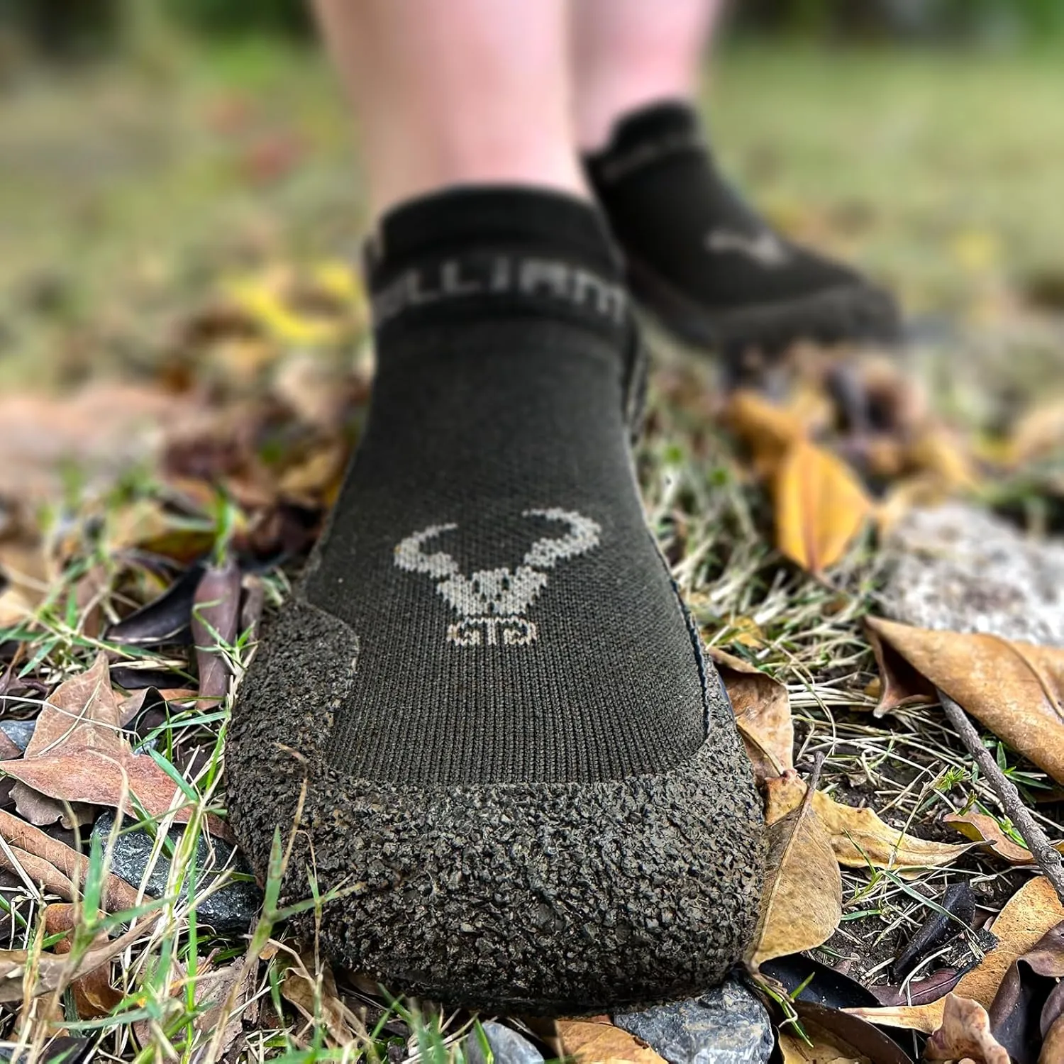 BULLIANT Men Slipper Socks,Grip Socks Hiking Water Shoes Barefoot Shoes for Outdoor Walking Exercises