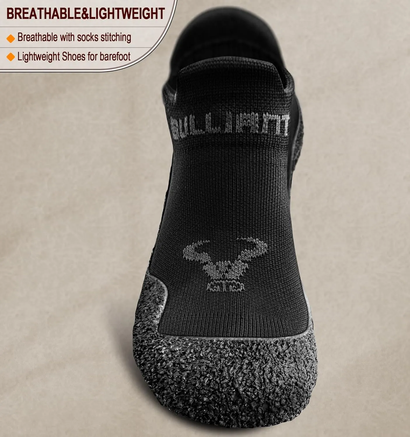 BULLIANT Men Slipper Socks,Grip Socks Hiking Water Shoes Barefoot Shoes for Outdoor Walking Exercises