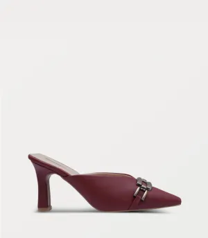 BW10252-MAROON-Women Mule