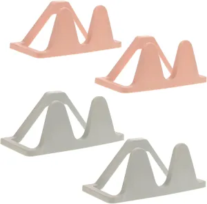 Cabilock Shoe Racks for Home 4 Pack Slipper Storage Hanger No Drill Wall Mount for Bathroom