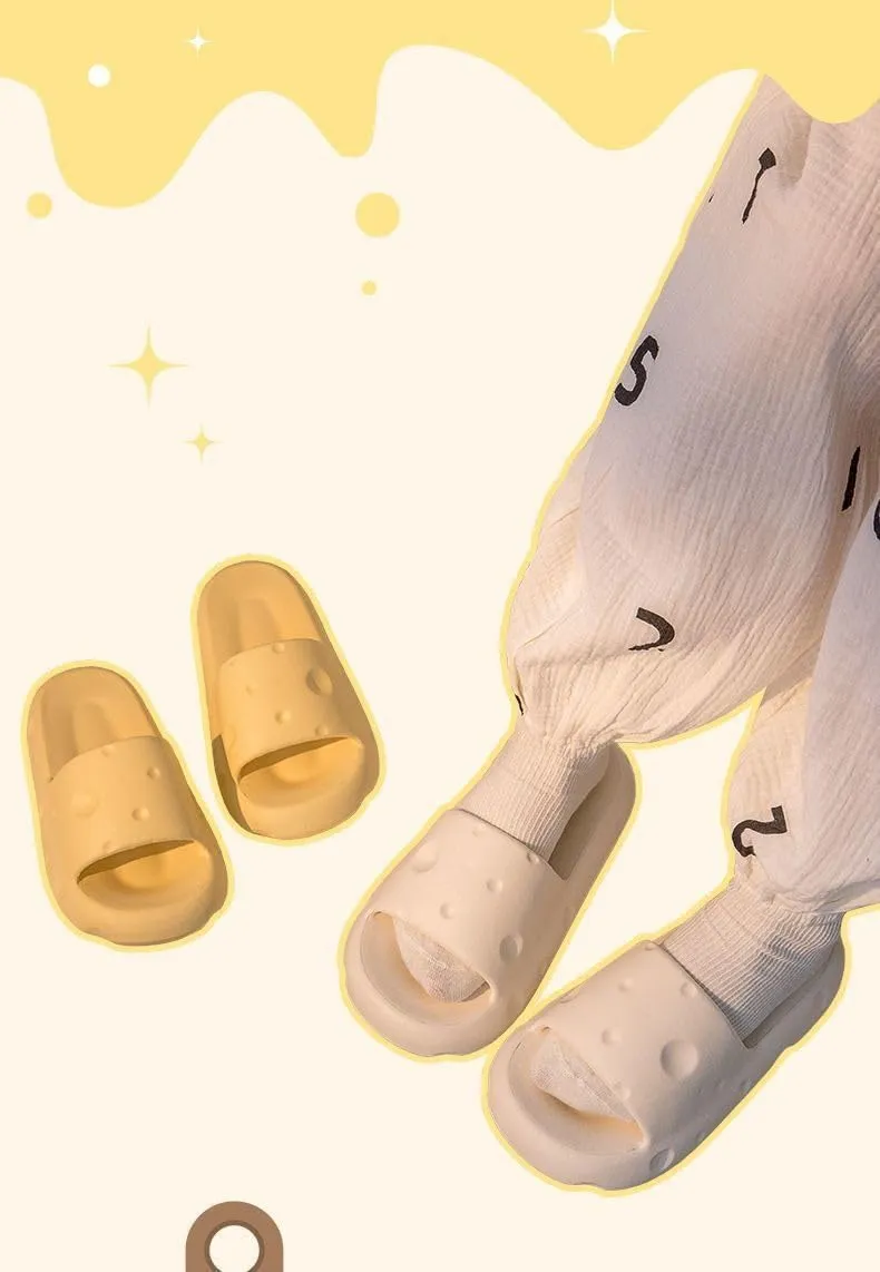 Cake style slippers, House Bedroom Shoes, Non Slip Quick Drying Shower Slippers, Unisex Thick Sole House Slides, Leisure Walk Sandals for Indoor & Outdoor