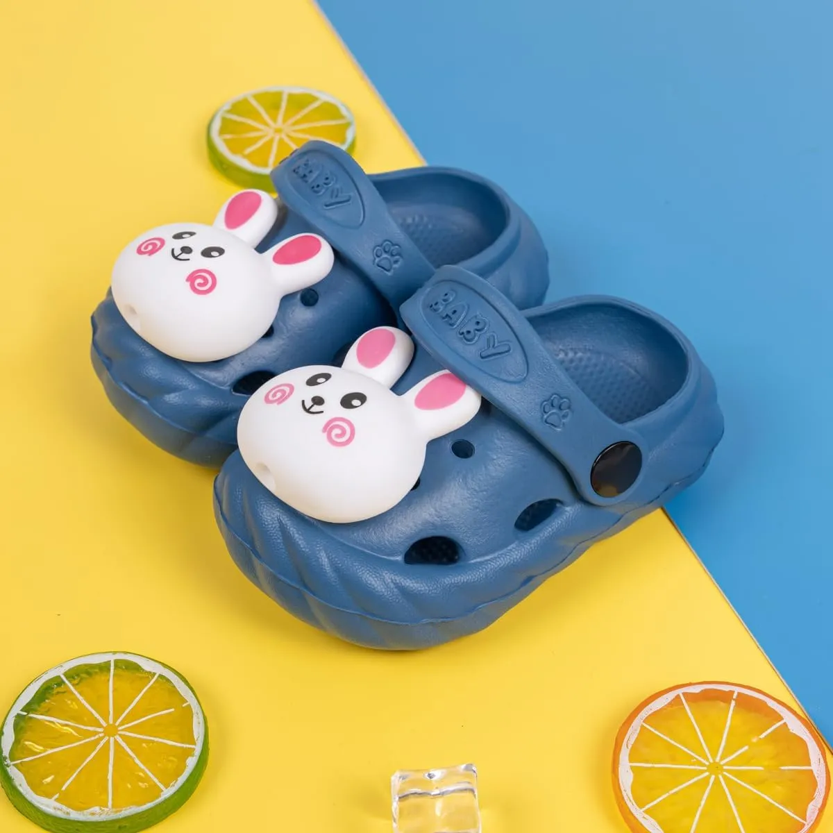 Casazoe Toddler Boys Girls Garden Clogs Little Kids Slip On Water Sandals Cute Cartoon Animals Patterns EVA Clogs Slipper Slides Lightweight Outdoor Summer Children Beach Pool Play Shoes