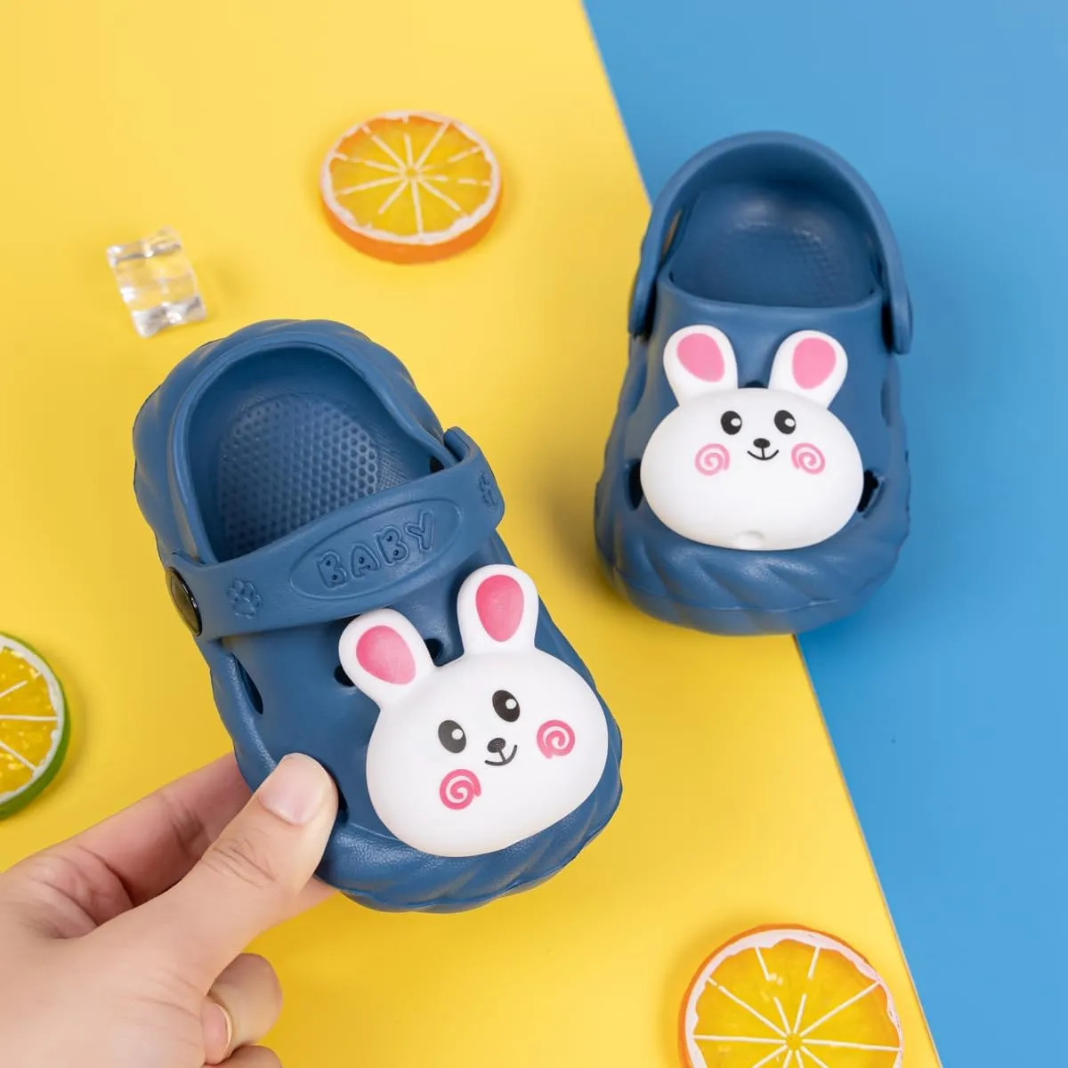 Casazoe Toddler Boys Girls Garden Clogs Little Kids Slip On Water Sandals Cute Cartoon Animals Patterns EVA Clogs Slipper Slides Lightweight Outdoor Summer Children Beach Pool Play Shoes