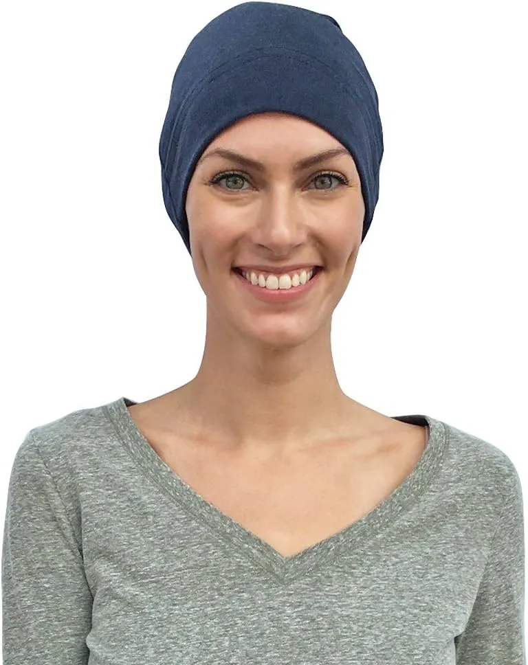 Cate & Levi Cancer Hat, Chemo Caps Made in Canada, 100% Organic Cotton, Cancer and Sleep Headwear and Hats