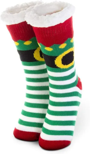 ChalkTalkSPORTS Slipper Sock | Holiday & Costume Socks | Sherpa Fleece Lined | One Size Fits Most