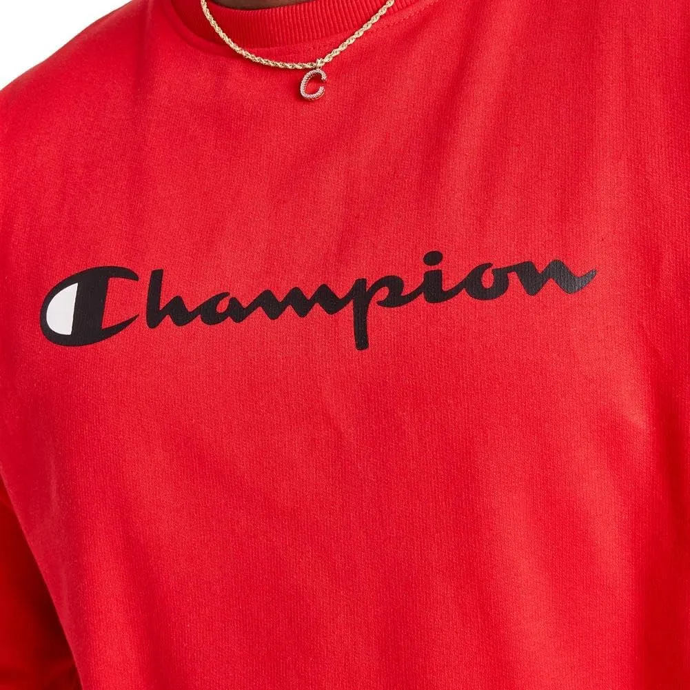 Champion Men's Sweatshirt, Powerblend, Fleece Midweight Crewneck Sweatshirt (Reg. Or Big & Tall)