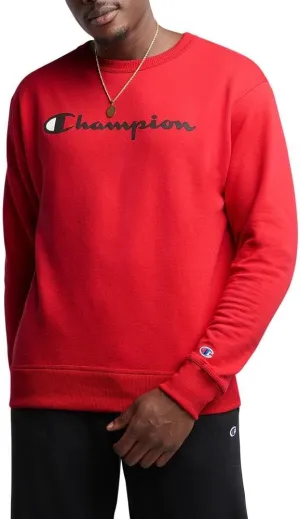 Champion Men's Sweatshirt, Powerblend, Fleece Midweight Crewneck Sweatshirt (Reg. Or Big & Tall)