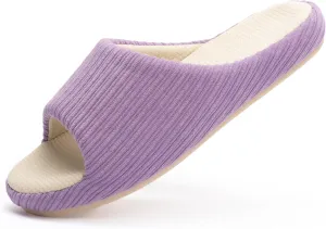 Chantomoo Womens Slipper Memory Foam Slippers Comfy House Slippers Rubber Sole Bedroom Cozy Indoor Outdoor Home Slipper Slides