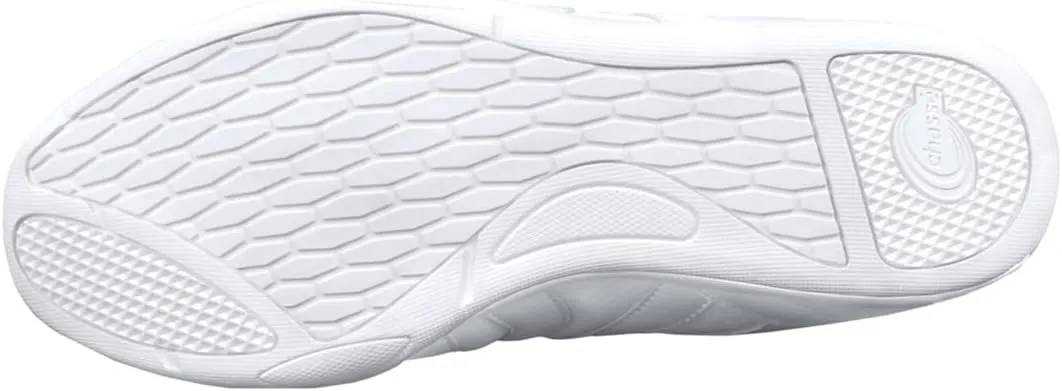 chassé Surge Womens Cheerleading Sneaker - White Low Profile Cheer Shoe - Adult Sizes