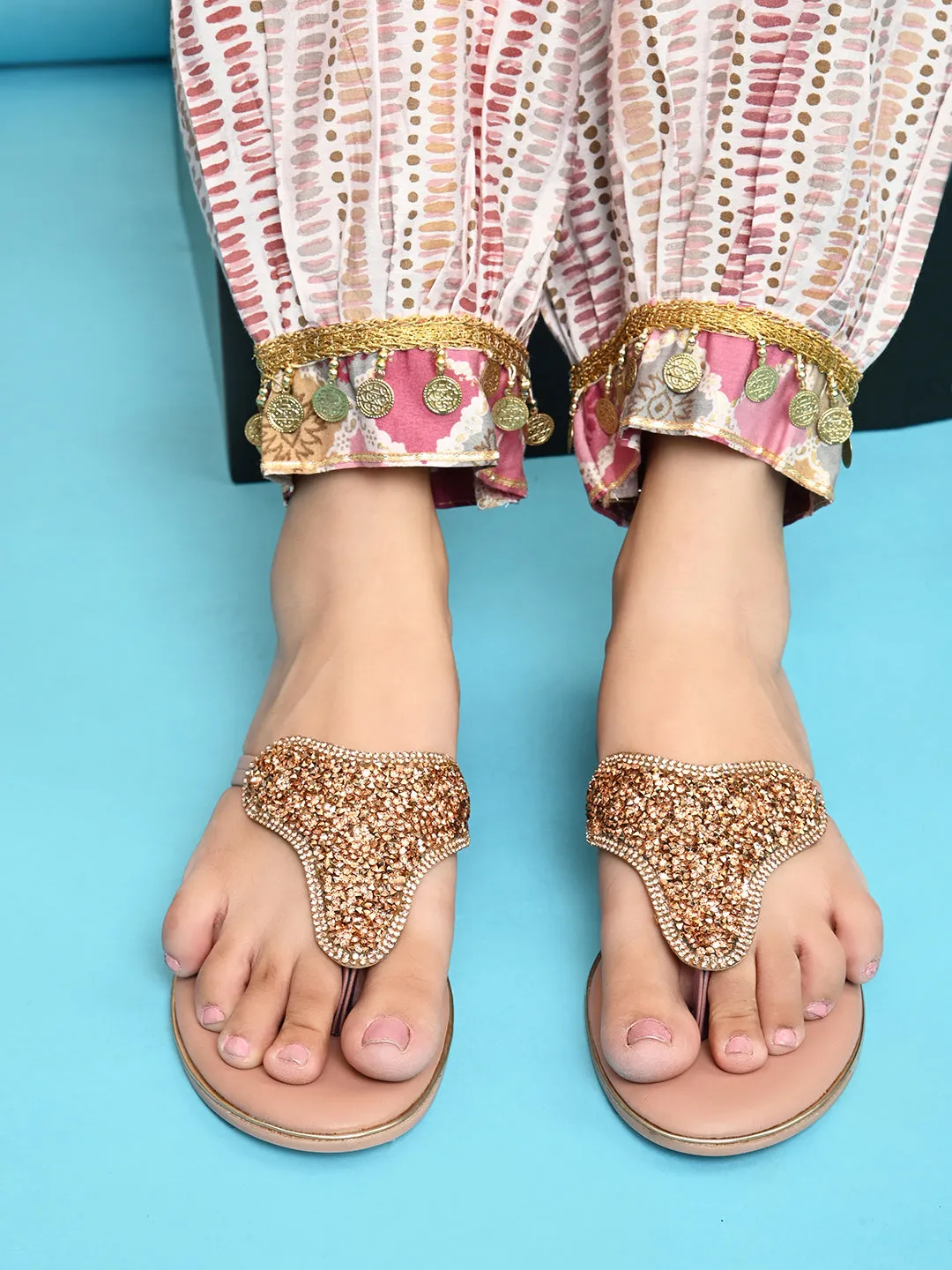 Chic & Glamorous Design Soft Flat Slippers