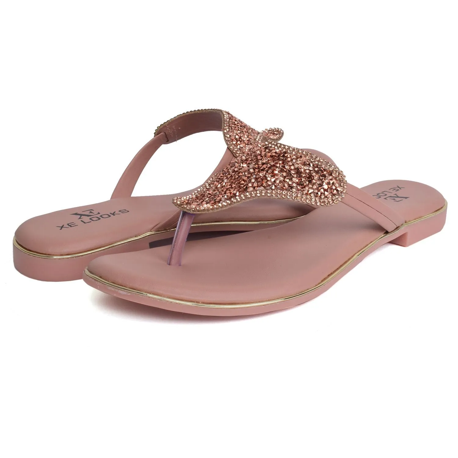 Chic & Glamorous Design Soft Flat Slippers