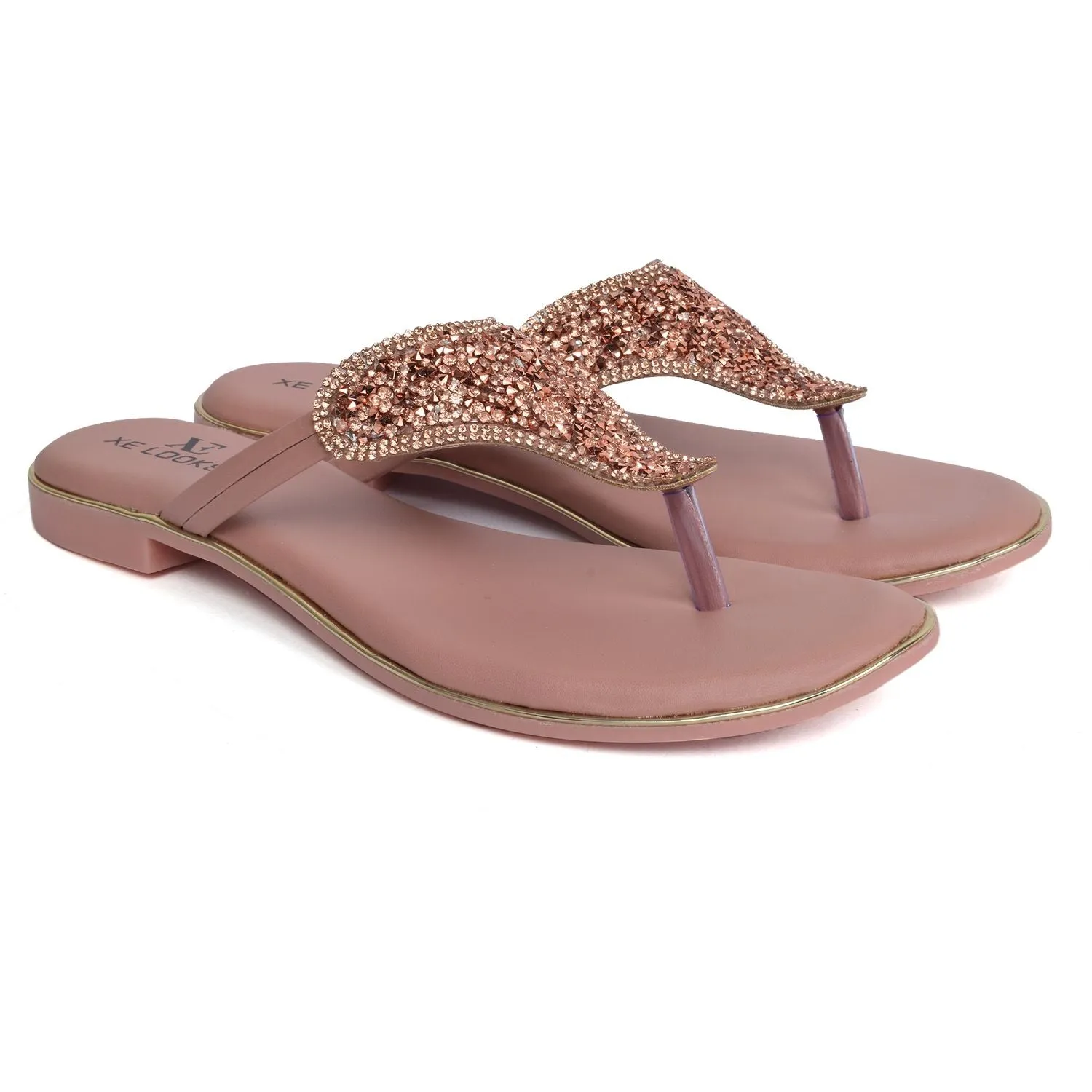Chic & Glamorous Design Soft Flat Slippers