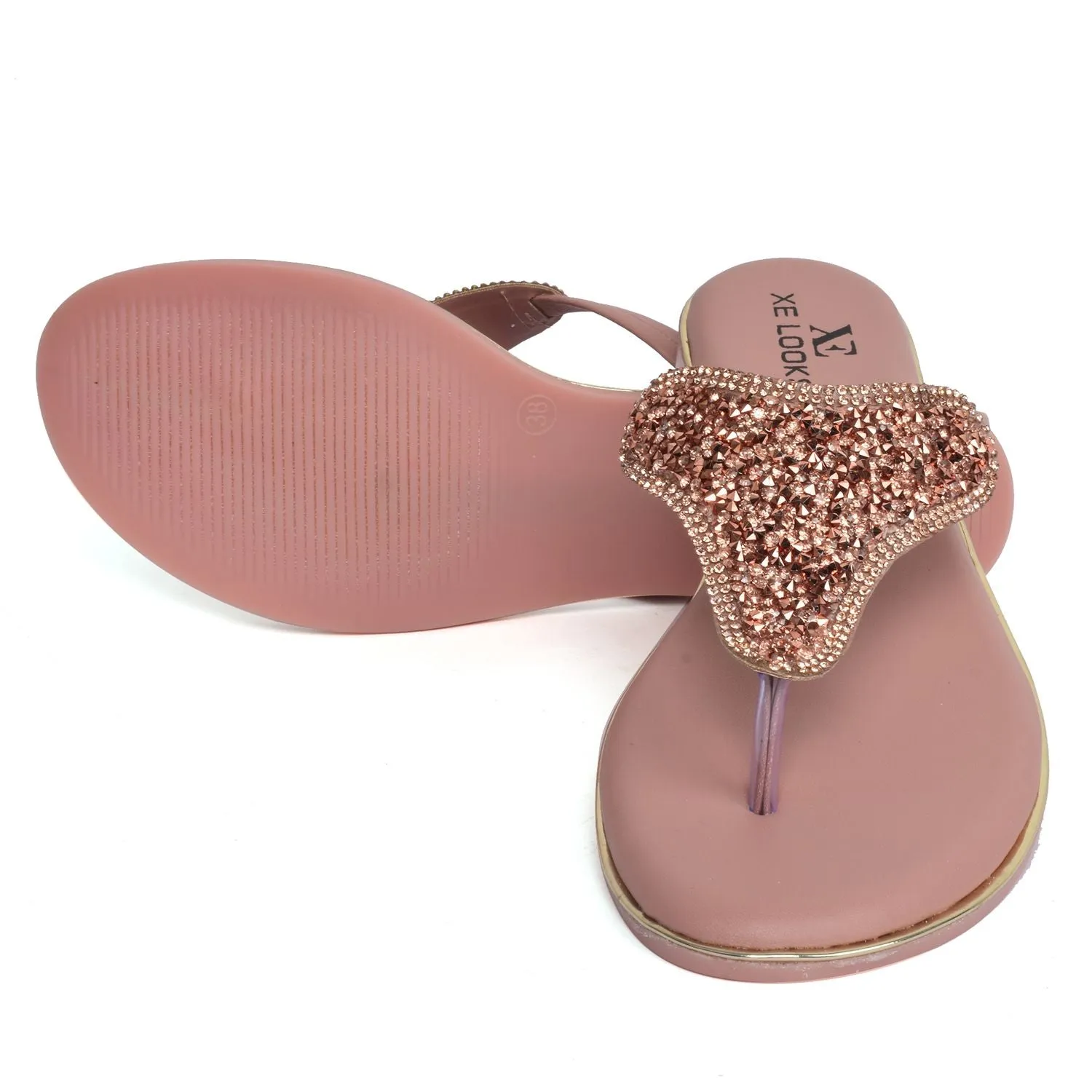 Chic & Glamorous Design Soft Flat Slippers
