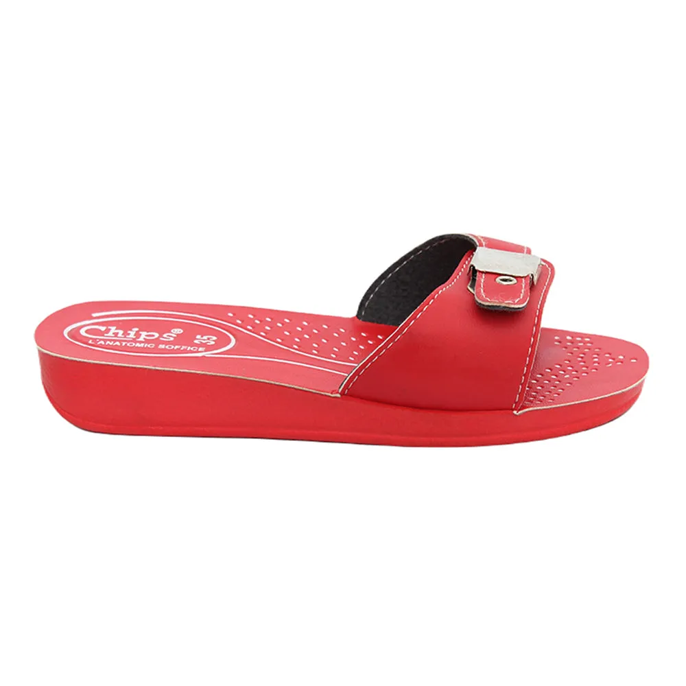 CHIPS Women Slipper #0702 - RED