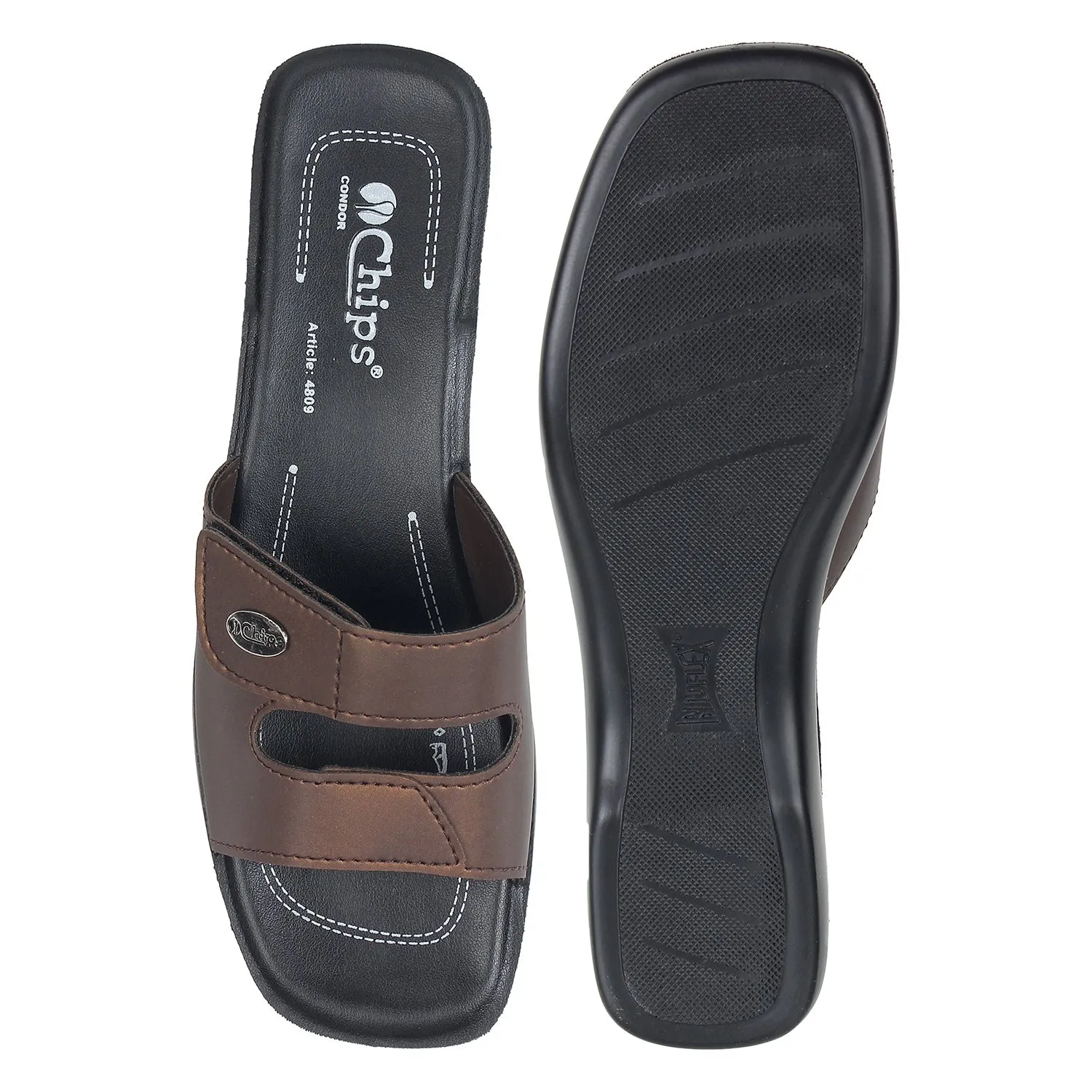 Chips Women Slippers #4809 - COPPER