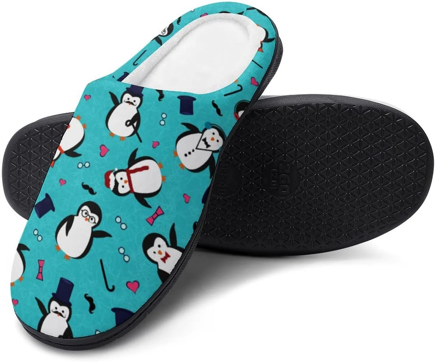 Christmas Clog Slippers Ladies Non-Slip Warm House Slippers Womens Cotton Slipper Bedroom Slip-On Shoes Indoor Outdoor