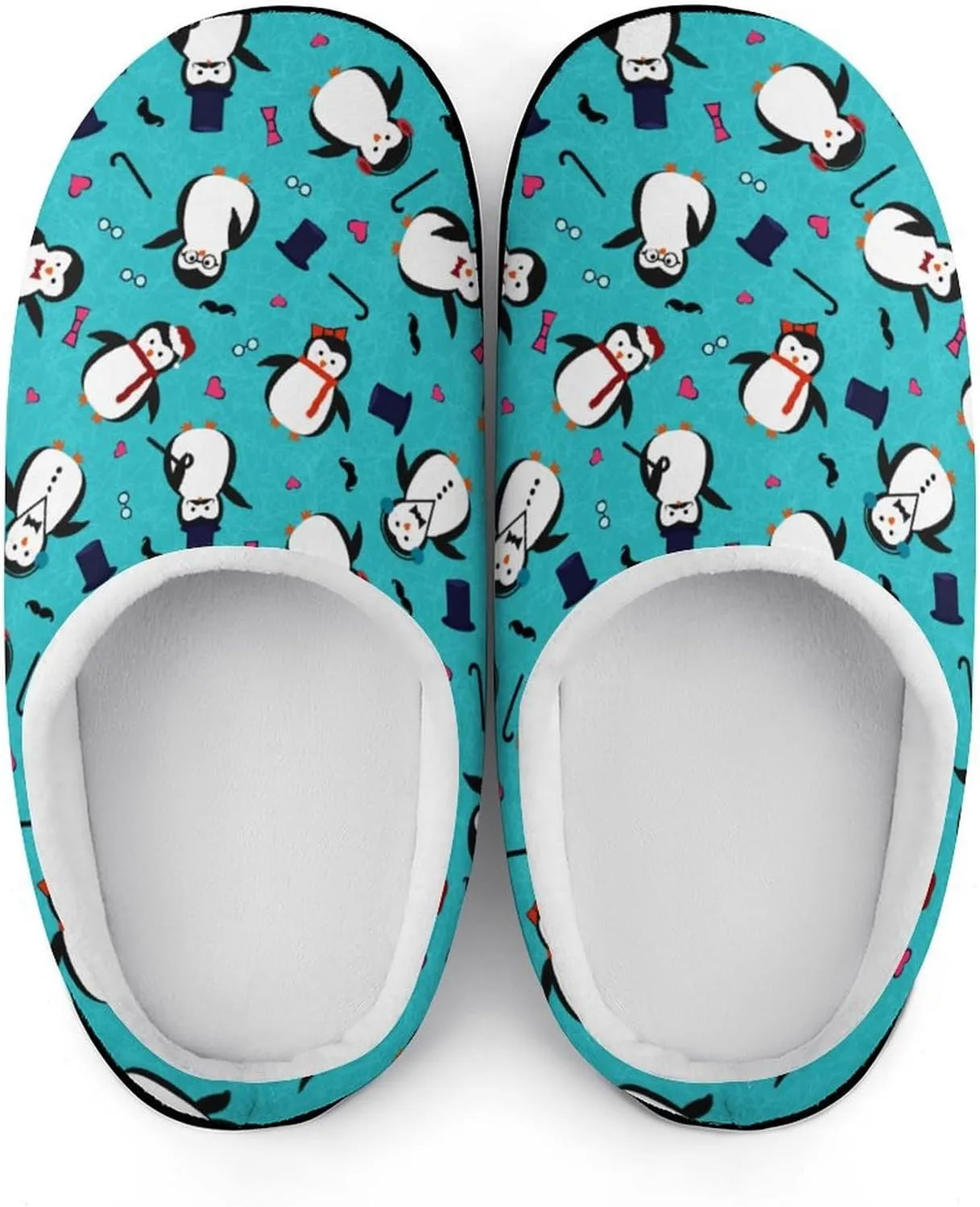 Christmas Clog Slippers Ladies Non-Slip Warm House Slippers Womens Cotton Slipper Bedroom Slip-On Shoes Indoor Outdoor