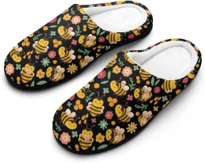 Christmas House Slippers For Woman Ladies Memory Foam Bedroom Slipper Indoor Outdoor Slip-On Shoes Funny Fall Slippers
