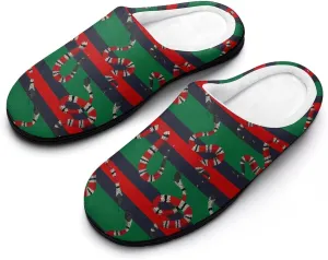 Christmas House Slippers For Woman Ladies Memory Foam Bedroom Slipper Indoor Outdoor Slip-On Shoes Funny Fall Slippers