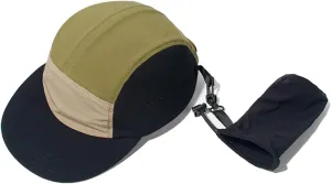 Clakllie 5 Panel Hat for Women Men Waterproof Flat Bill Hats Short Brim Baseball Cap Unstructured Golf Dad Hats Trucker Cap