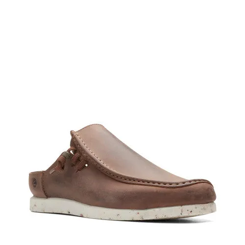 Clarks Mens ShacreLite Sun Brown Leather Casual  Shoes