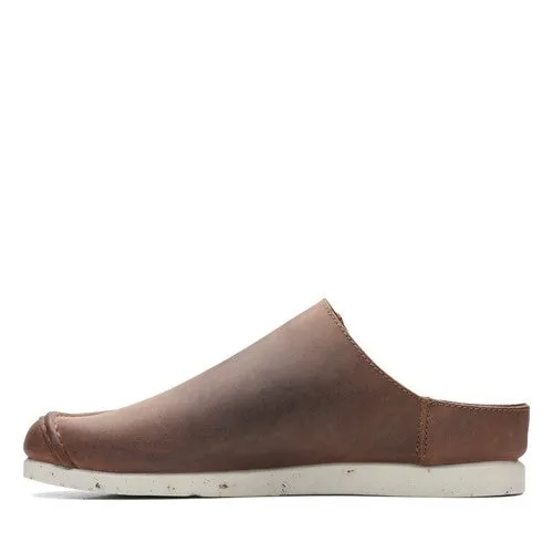 Clarks Mens ShacreLite Sun Brown Leather Casual  Shoes