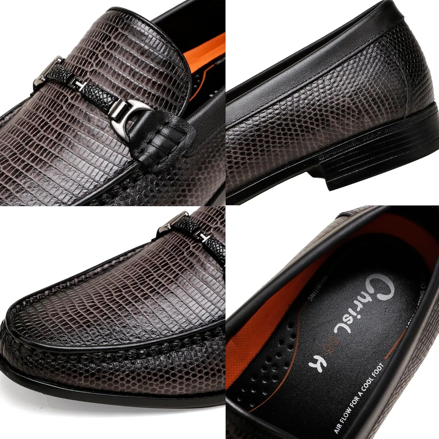 Classsical Slip on Loafers for Men,Leather Dress Shoes Dress Loafer Penny Formal Shoes