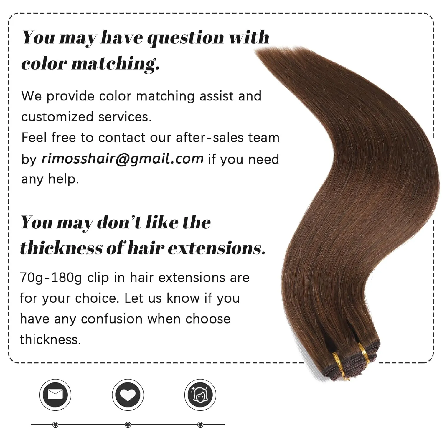 Clip in Hair Extensions Real Human Hair - 150g 18 Inch 7pcs, Chocolate Brown Color - Premium Soft Remy Hair Extensions Real Human Hair Clip ins Straight for Women (#4 18 Inch)