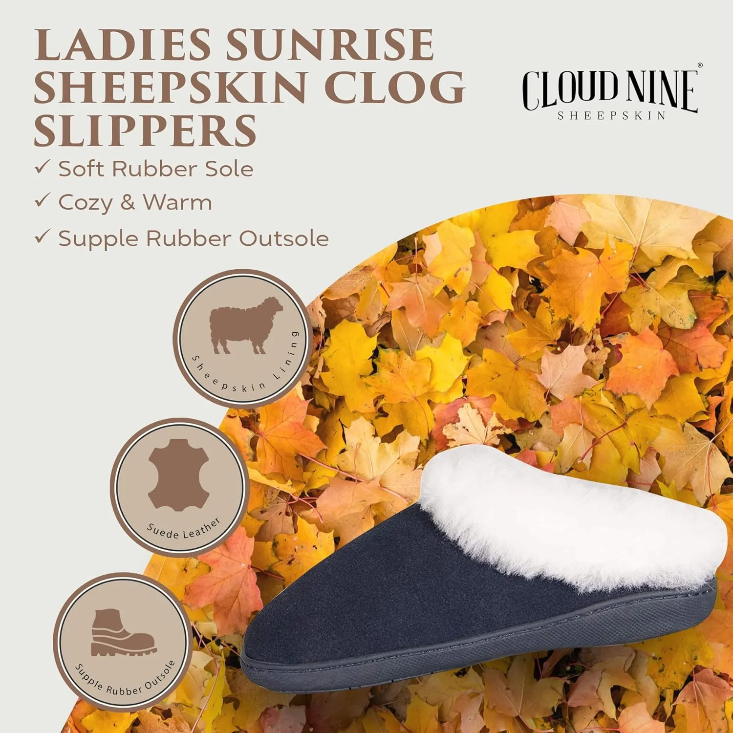 Clogs for Women - Ladies Sunrise Slip On Clogs Womens House Shoes Slippers Indoor Outdoor