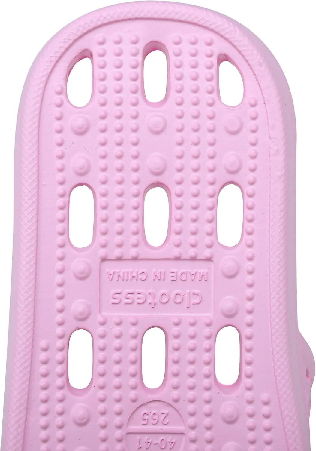 clootess Shower Shoes Slide for Men and Women Holes Bath Slipper Bathroom Sandal Pool Gym College Dorm Non-Slip