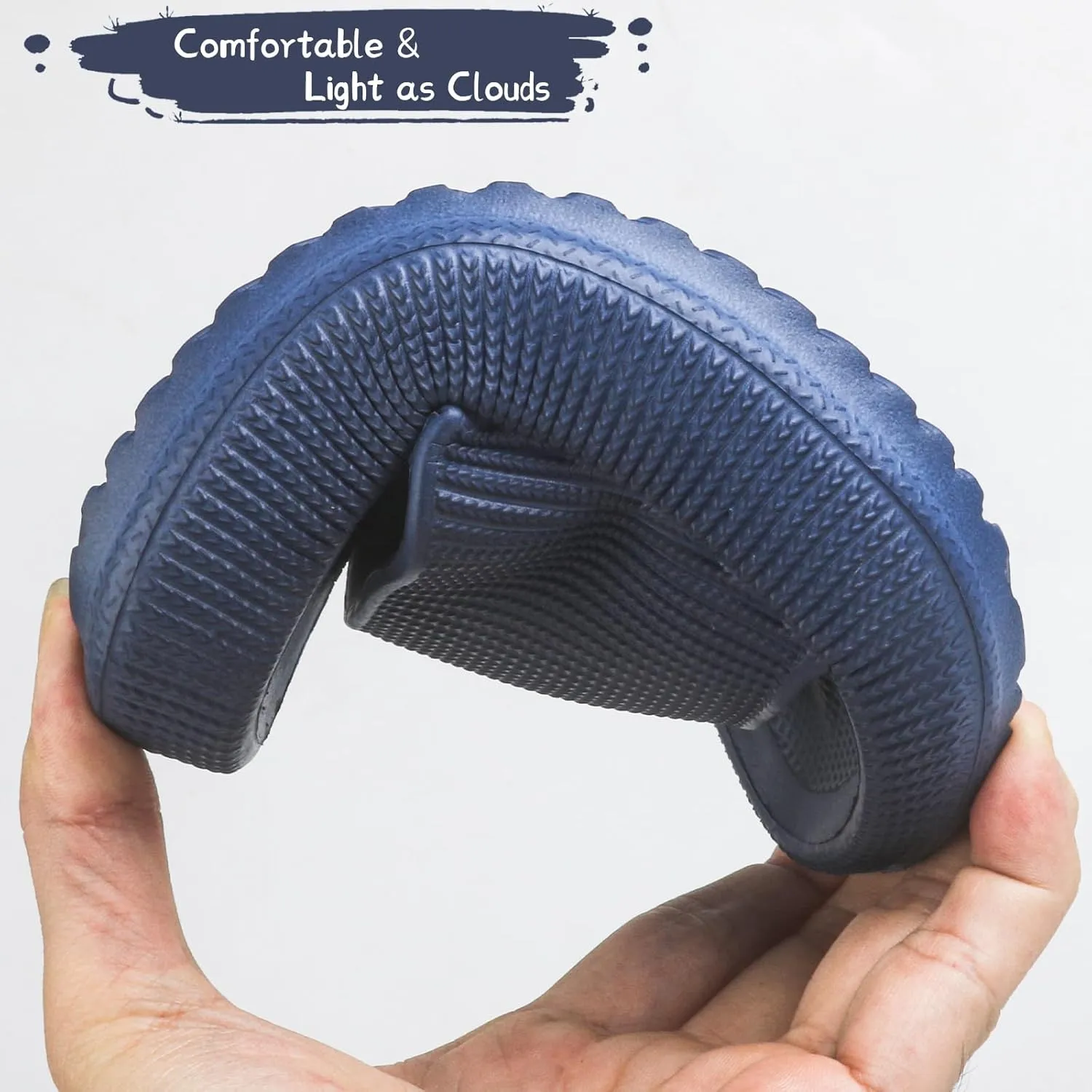 Cloud Slides for Kids, Non-Slip Slipper, Quick Drying Sandals for Boys and Girls, Home Shower Bathroom Beach Shoes for Toddler