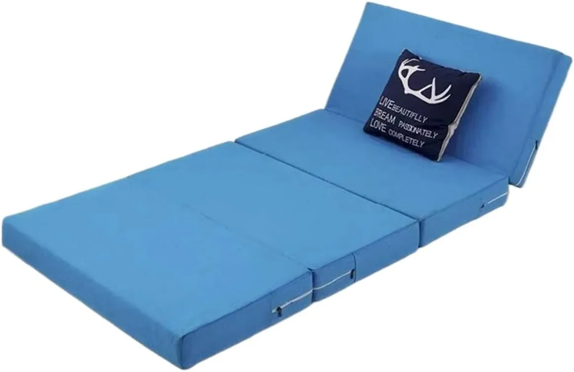 Collapsible Mattress Folding Mattress Foam Mat Tatami Yoga Pad Office Lunch Break Single Bed Camping and Sleeping(Color6,100x200x8cm)