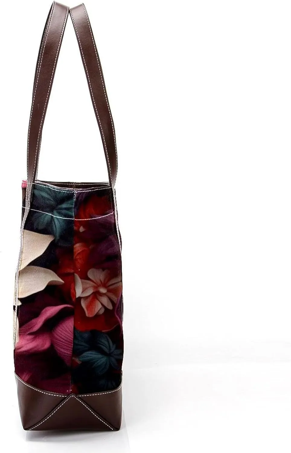 Colorful Petal Flowers-1002 Shoulder Purses for Women Large Soft Washed Leather Purses and Durable Handbags
