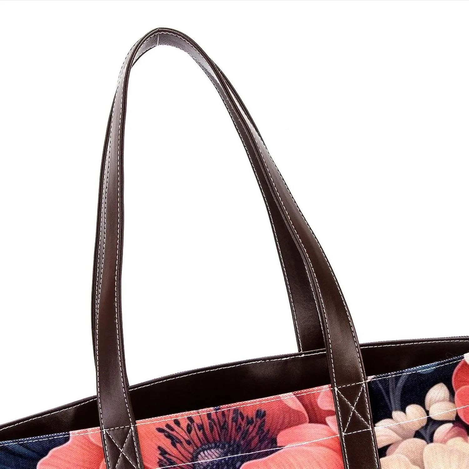Colorful Petal Flowers-1002 Shoulder Purses for Women Large Soft Washed Leather Purses and Durable Handbags