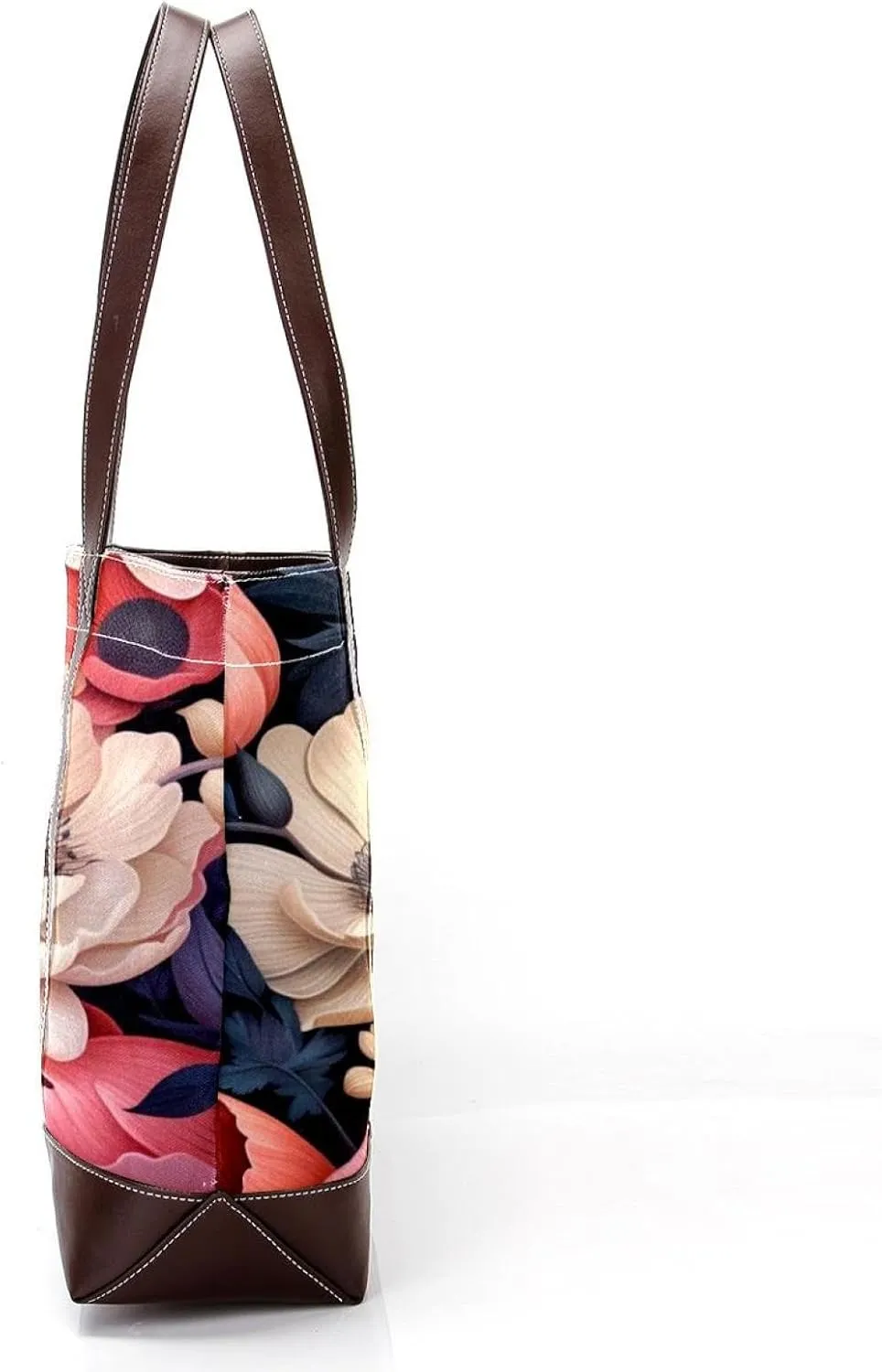 Colorful Petal Flowers-1002 Shoulder Purses for Women Large Soft Washed Leather Purses and Durable Handbags