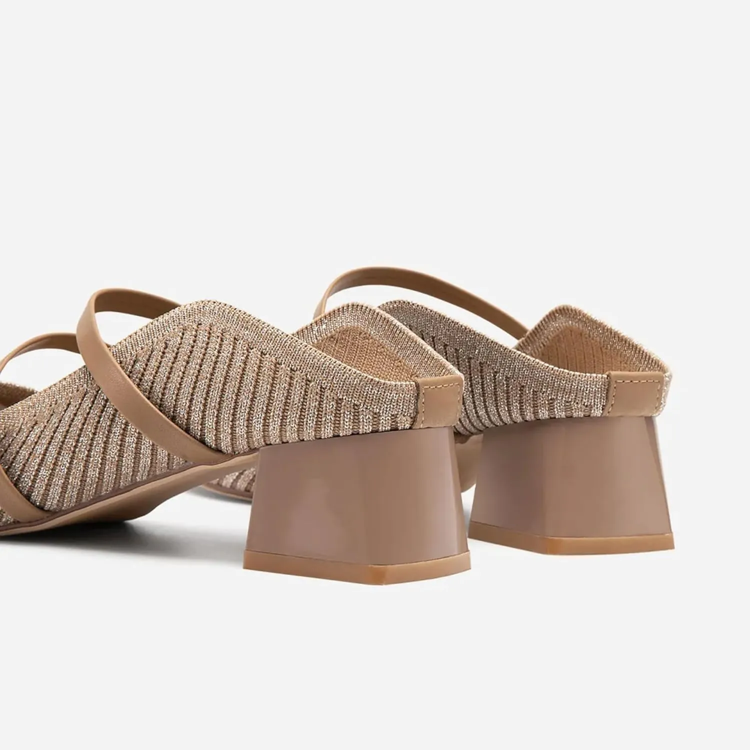 Commute Pointed Toe Solid Color Heeled Mules