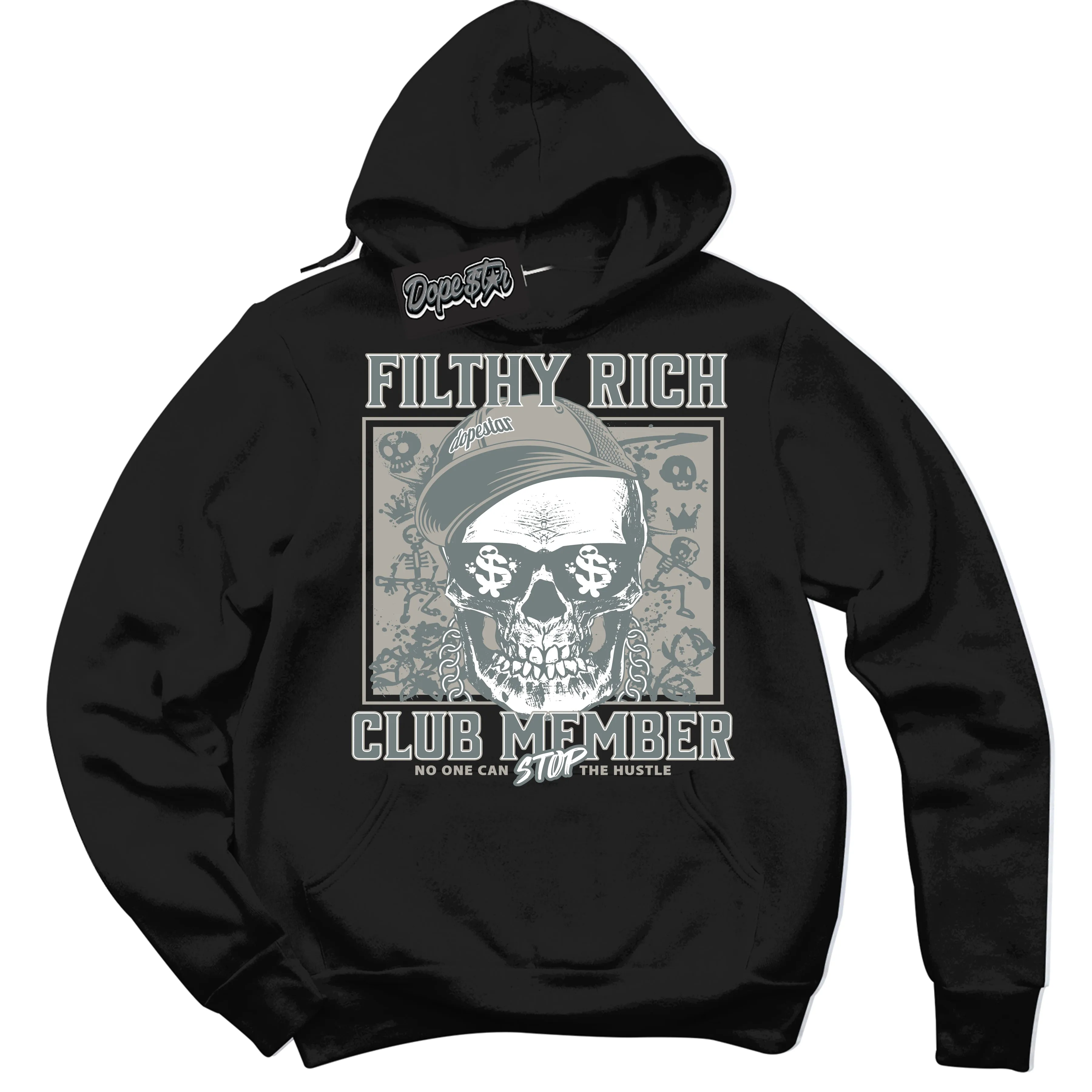 Cool Grey 9s Sneaker Hoodie Filthy Rich Graphic