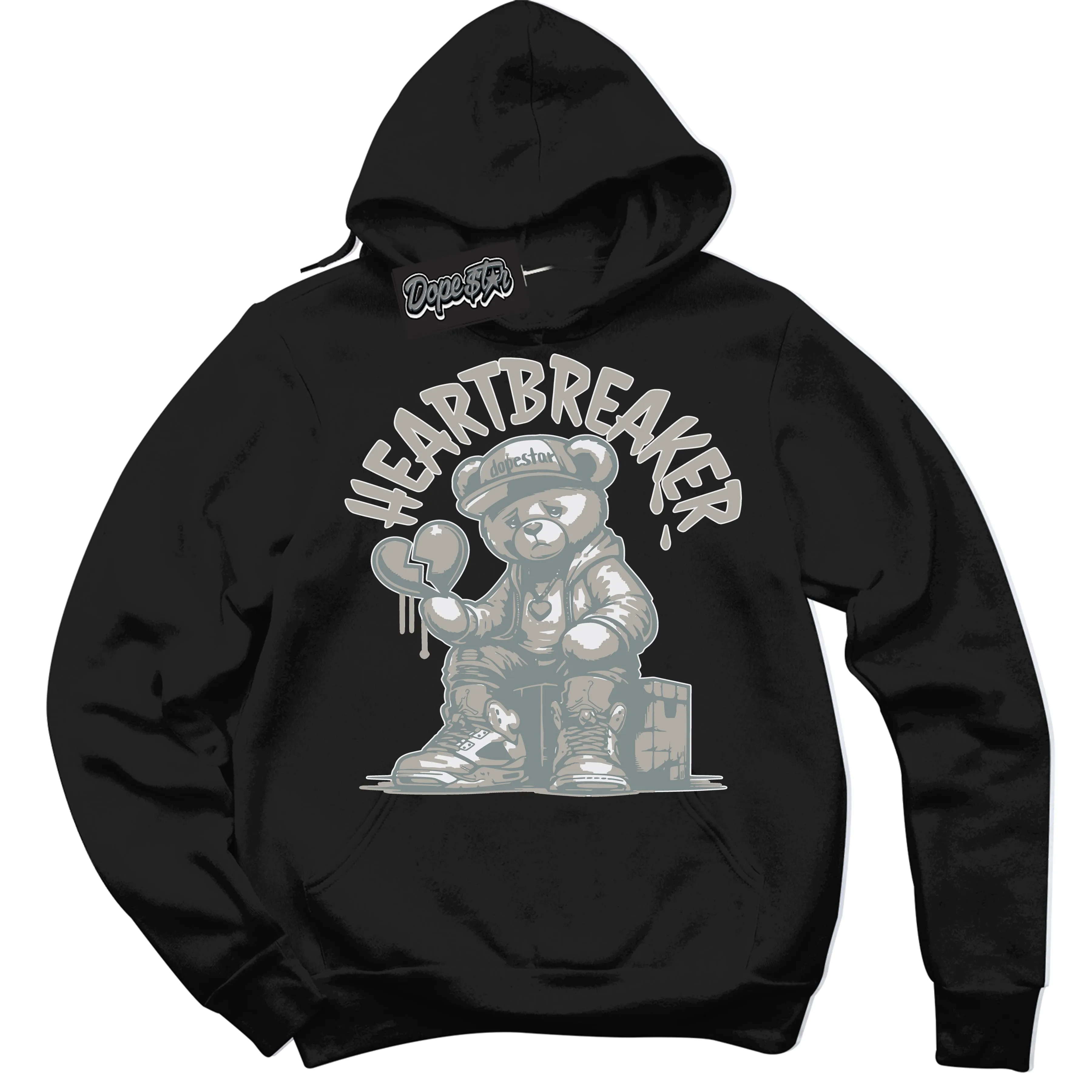 Cool Grey 9s Sneaker Hoodie Heartbreaker Bear Graphic