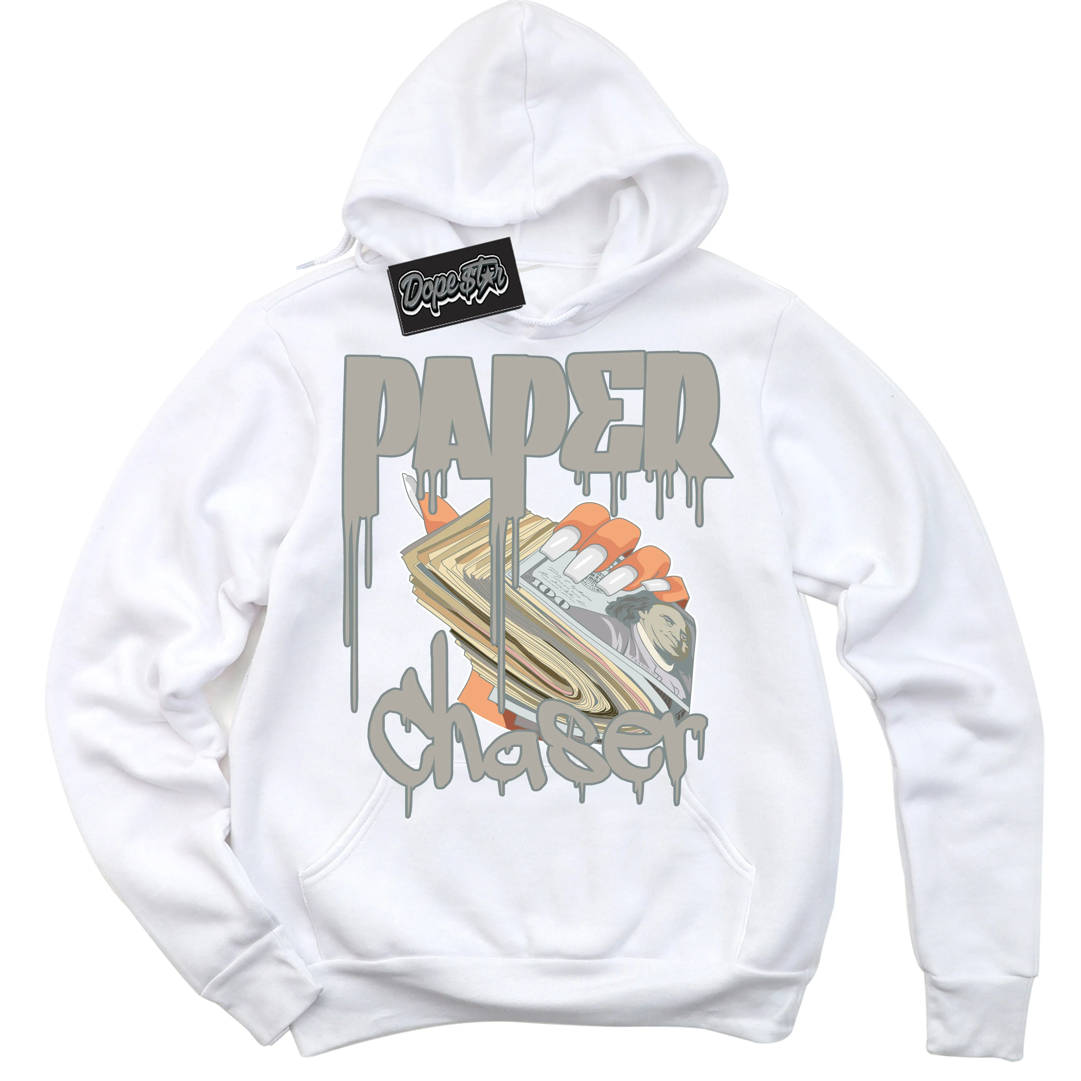 Cool Grey 9s Sneaker Hoodie Paper Chaser Graphic