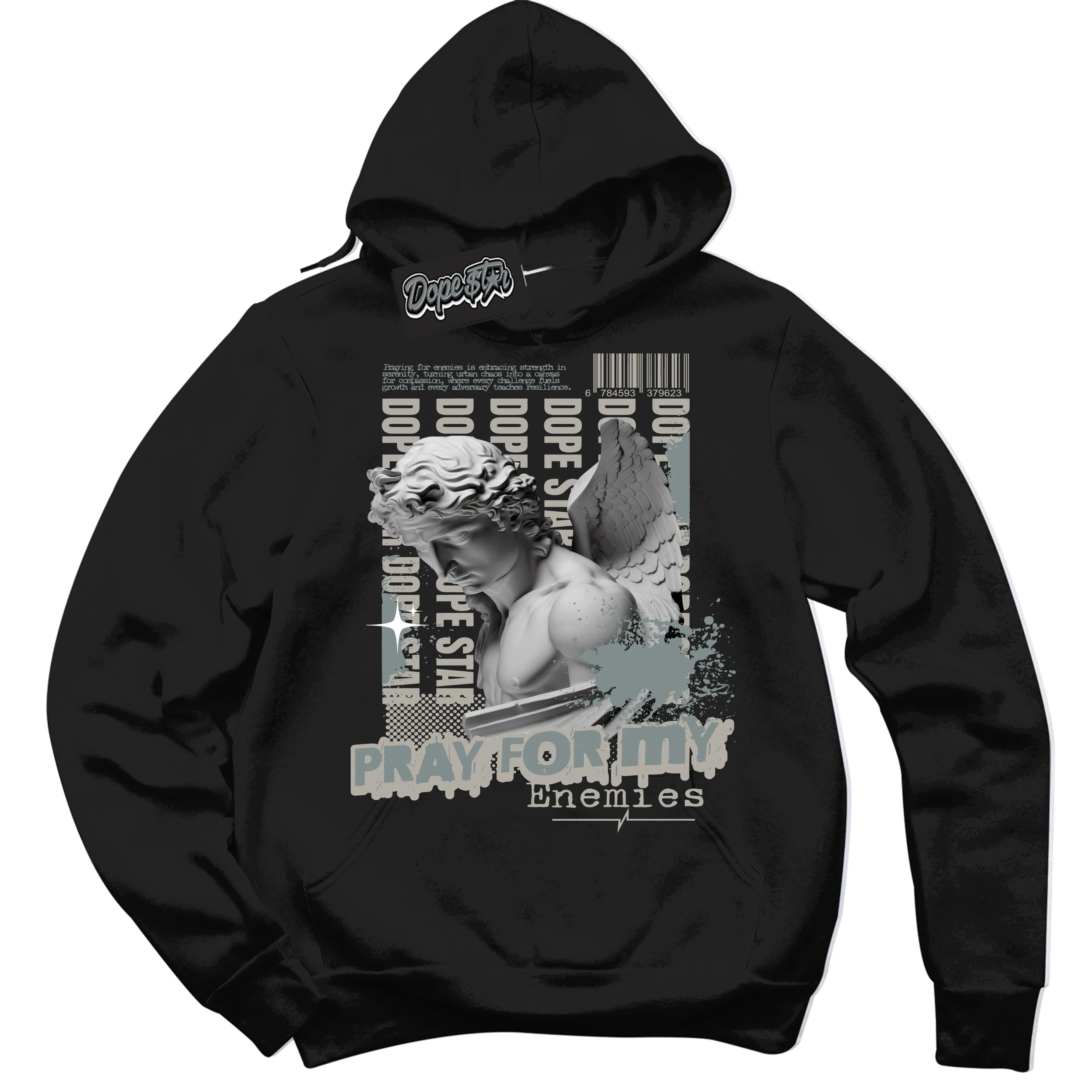 Cool Grey 9s Sneaker Hoodie Pray Enemies Graphic