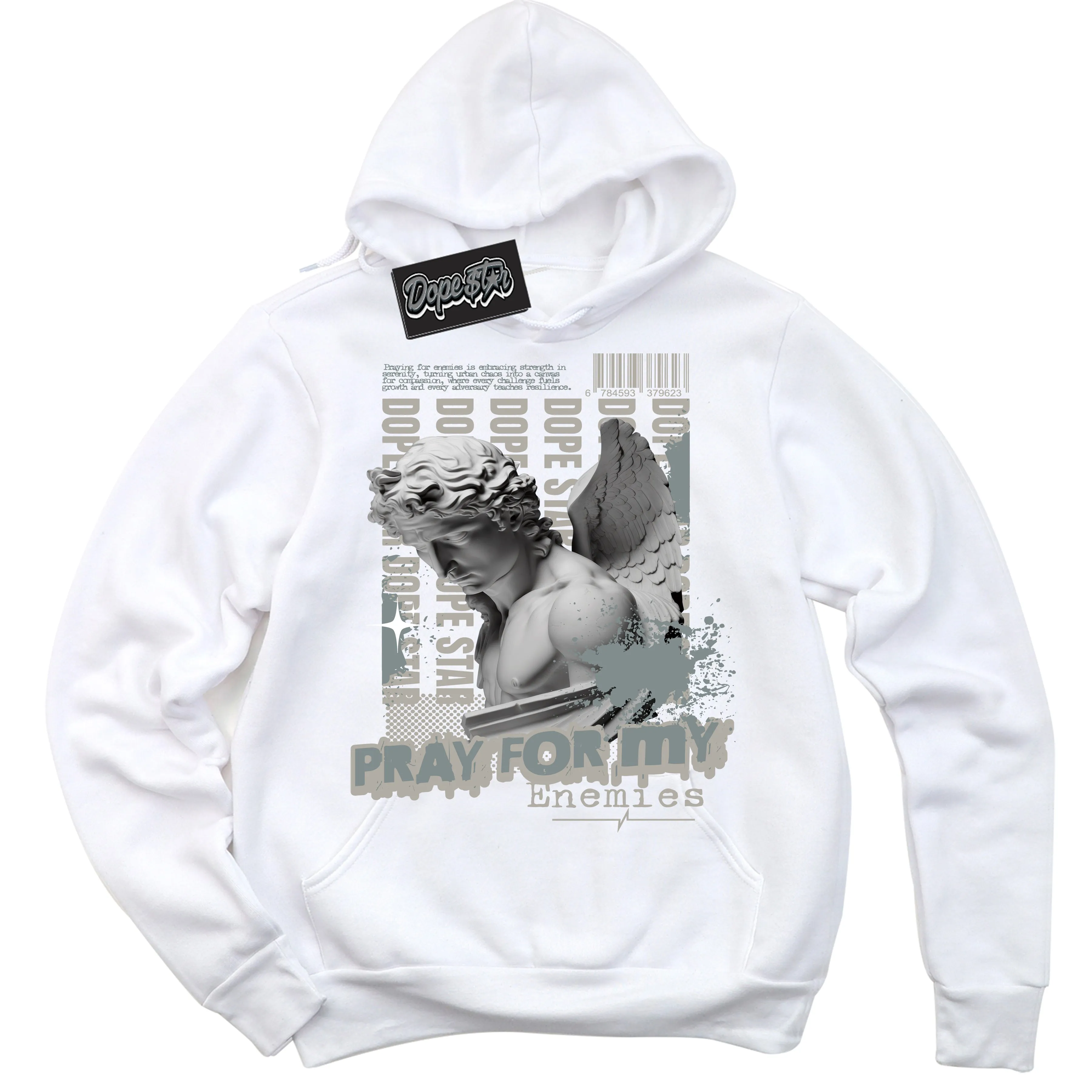 Cool Grey 9s Sneaker Hoodie Pray Enemies Graphic
