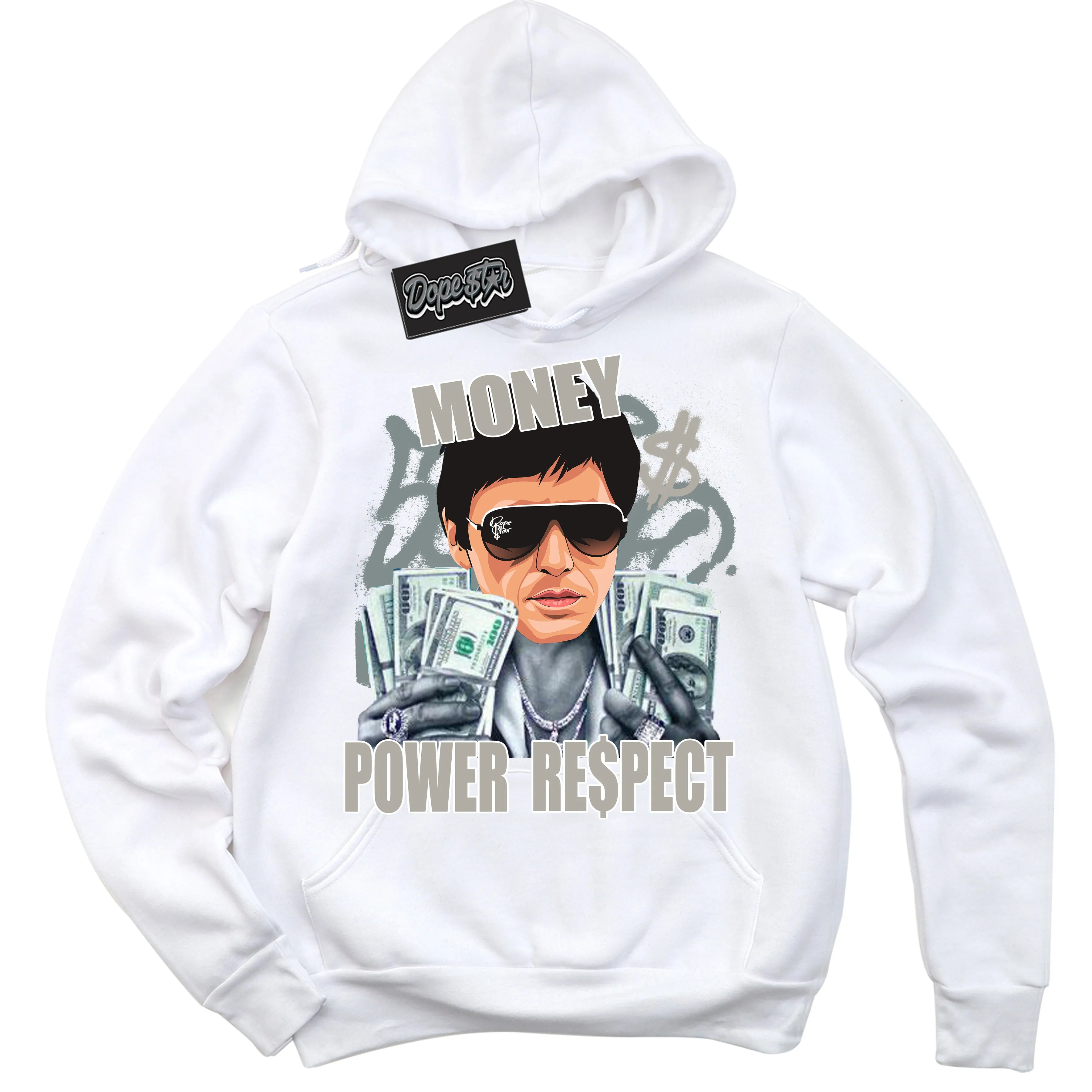 Cool Grey 9s Sneaker Hoodie Tony Montana Graphic