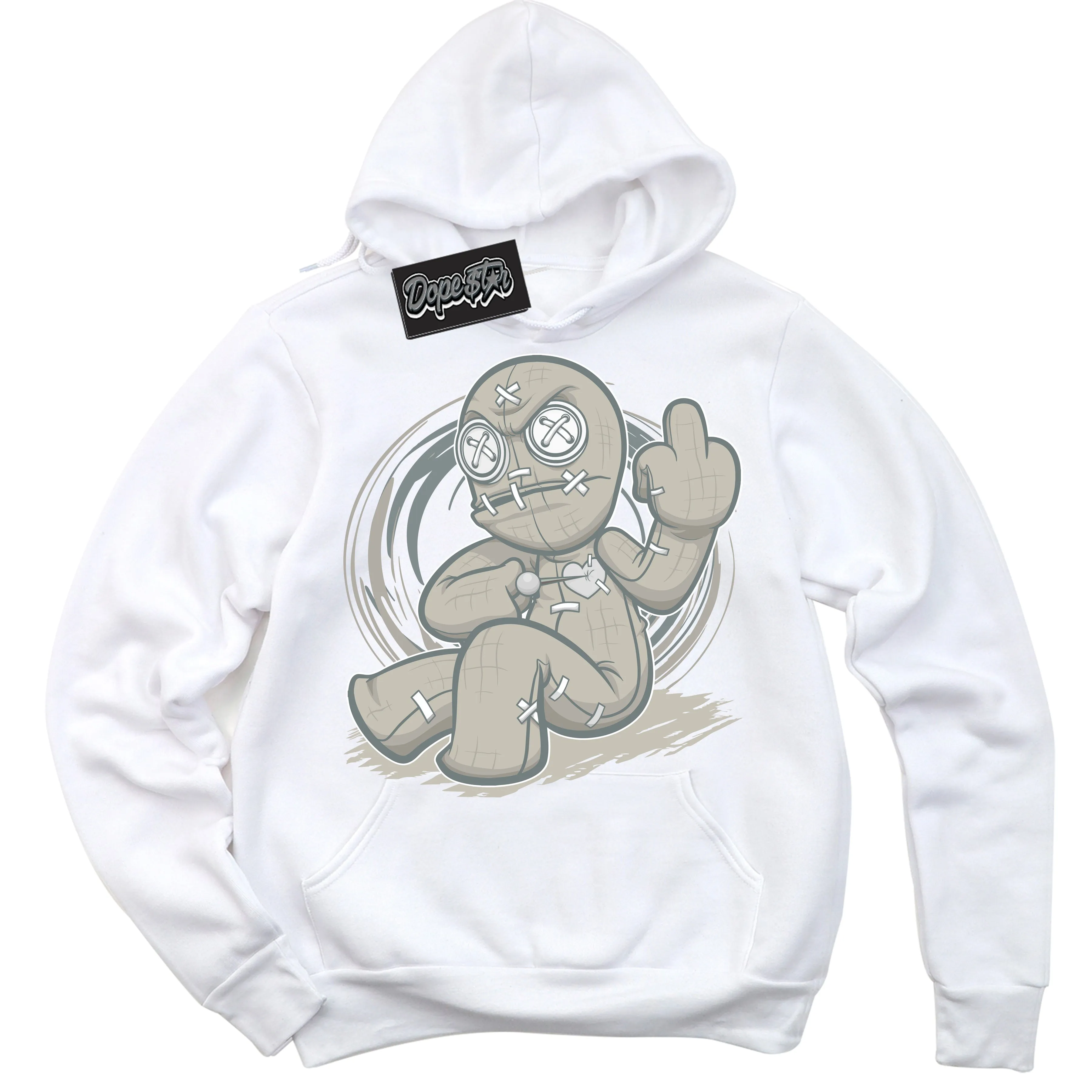 Cool Grey 9s Sneaker Hoodie Voodoo Doll Graphic