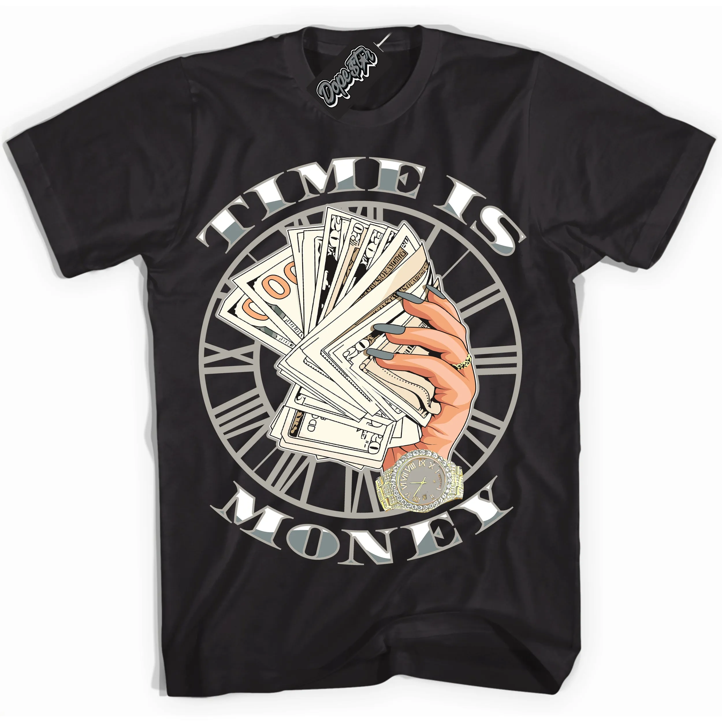 Cool Grey 9s Sneaker Shirt Time Is Money Graphic