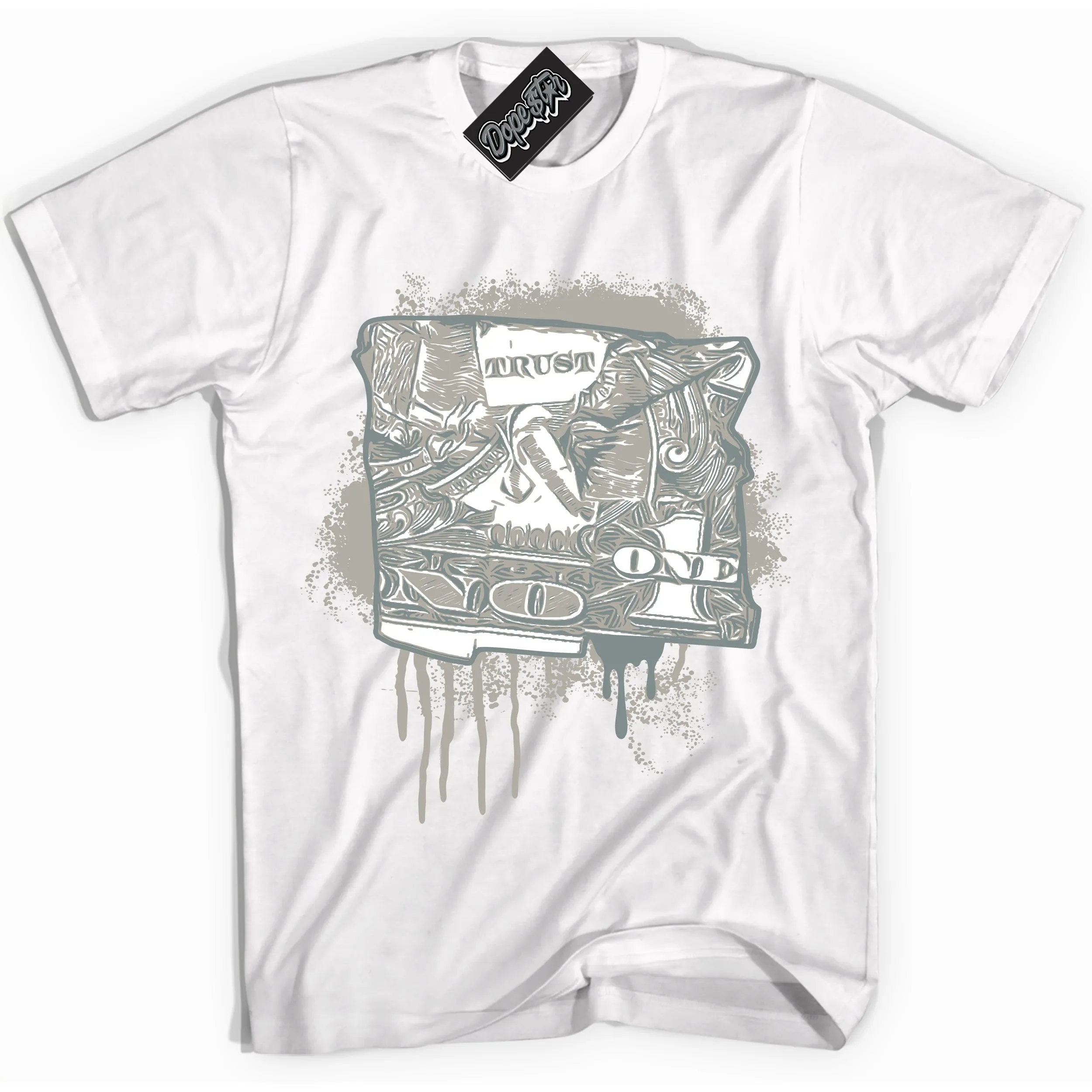 Cool Grey 9s Sneaker Shirt Trust No One Dollar Graphic